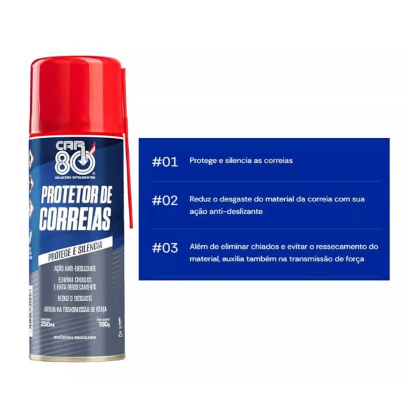 Protetor de Correias Protege e Silencia Car80 250ml - Image 4