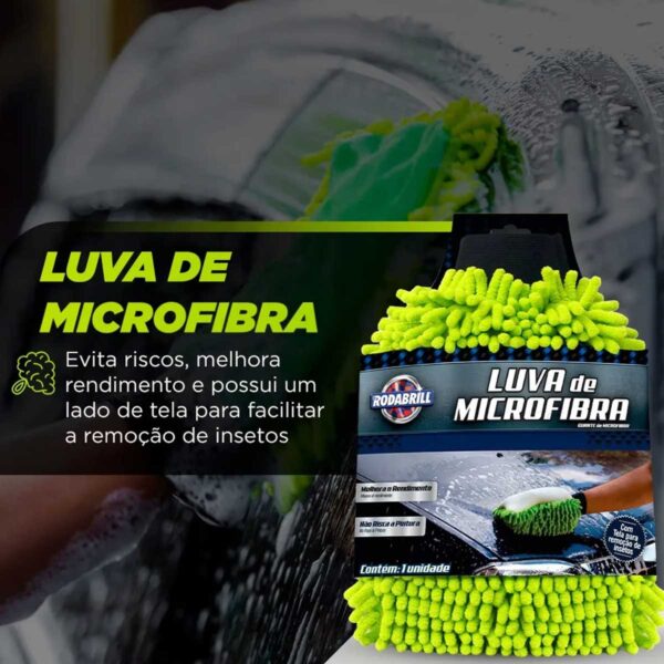 Luva para Lavagem de Microfibra Rodabrill - Imagem 5