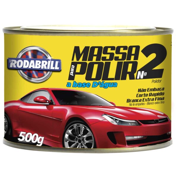 Massa para Polir Nº 2 a Base D´ Água Rodabrill 500g