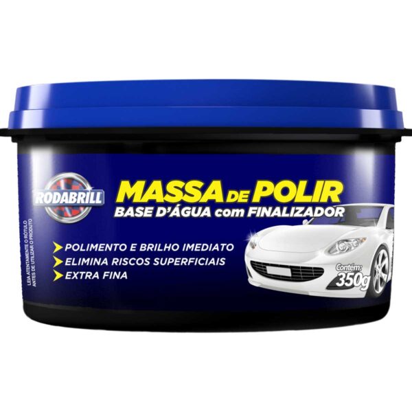 Massa de Polir Base D´Água com Finalizador Rodabrill 350g