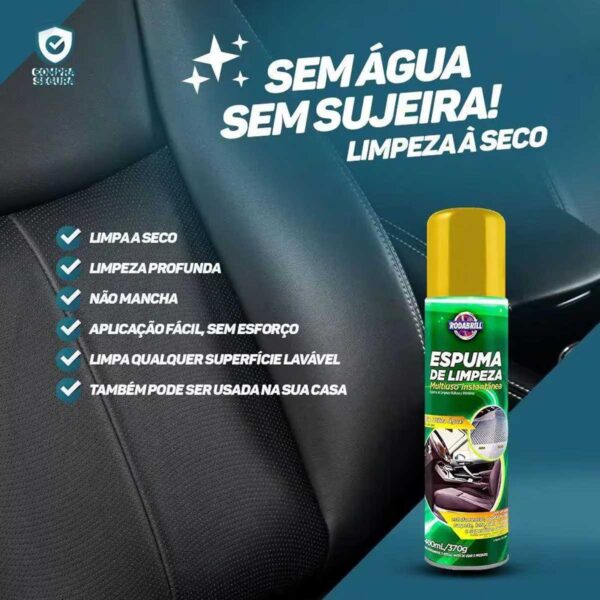Espuma de Limpeza Multiuso Instatânea Rodabrill 400ml- - Imagem 5
