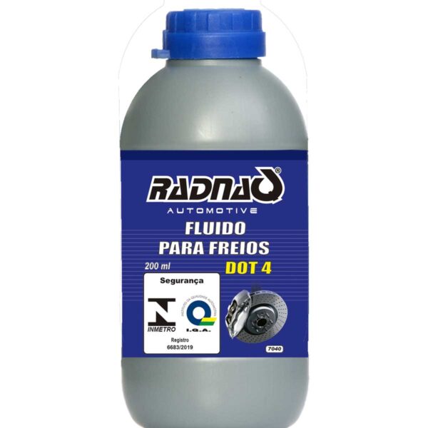 Fluido para Freio Dot 4 Radnaq 200ml RQ7040A