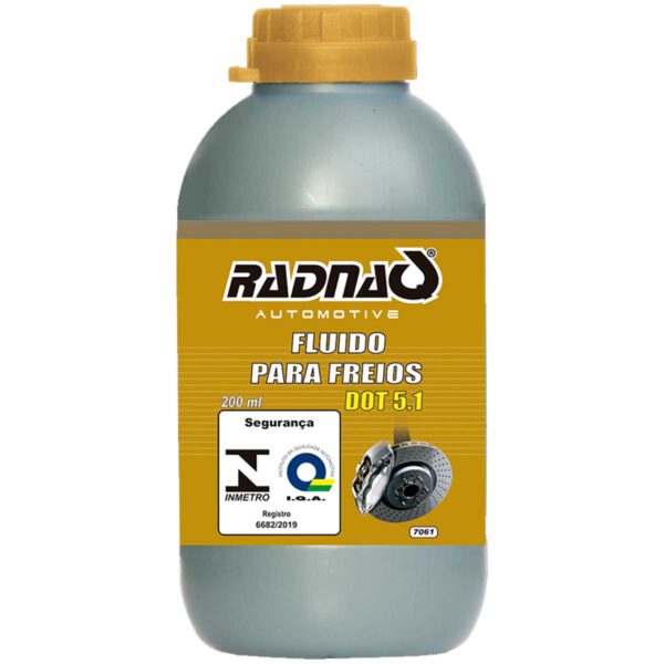 Fluído para Freio Dot 5.1 Radnaq 200ml RQ7061A
