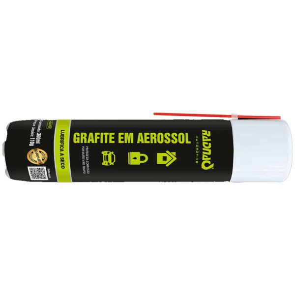 Grafite em Aerossol Radnaq 300ml RQ6070 - Imagem 4