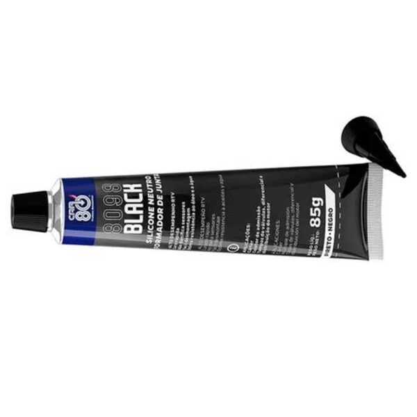 Silicone Neutro Formador de Juntas Black 8098 85g Car80 - Image 2