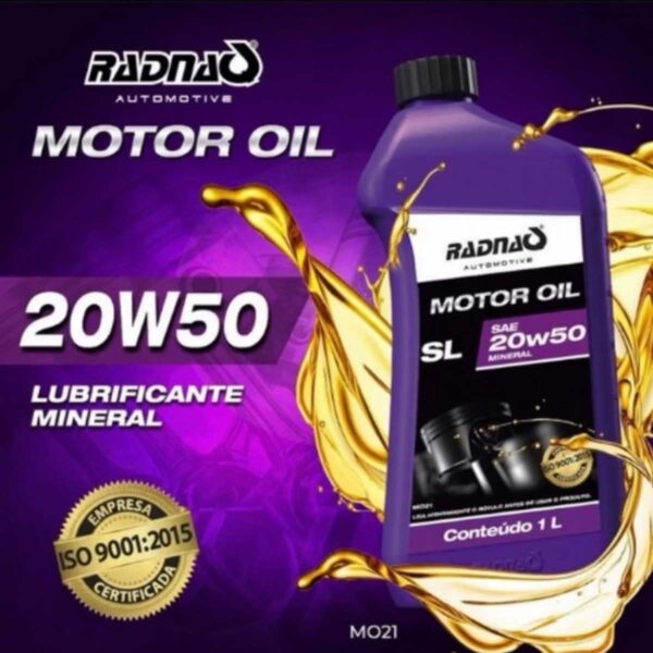 Óleo para Motor 20w50 Mineral Radnaq 1L - Image 5