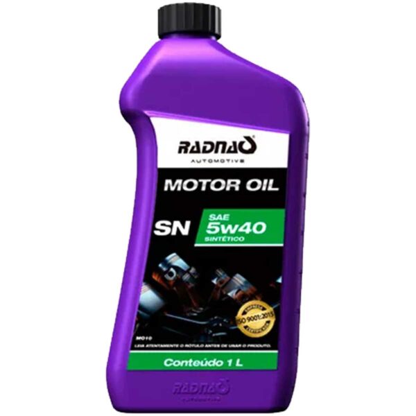 Óleo para Motor 5w40 Sintético Radnaq 1L