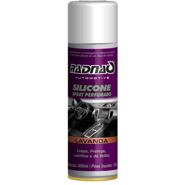 Silicone Aerossol Perfumado Lavanda Radnaq 300ml RQ6231