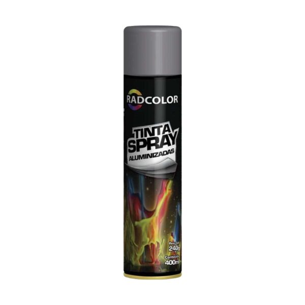 Tinta Spray Aluminio Roda Radcolor 400ml RC2120