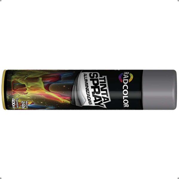 Tinta Spray Cinza Placa Uso Geral Radcolor 400ml RC2109 - Image 2