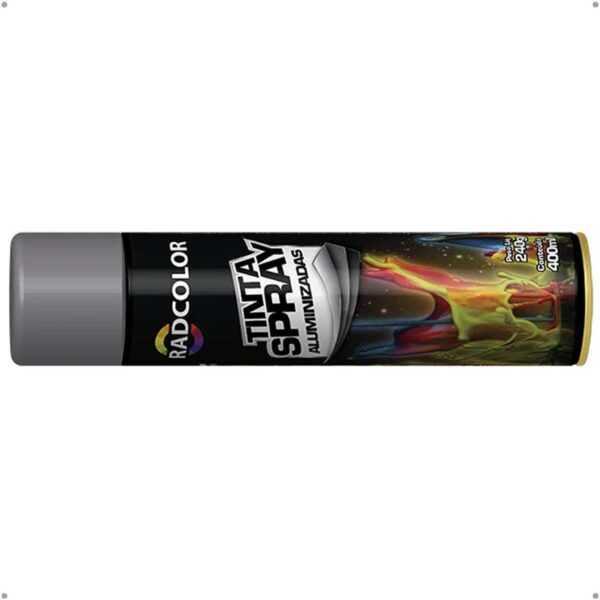 Tinta Spray Cinza Placa Uso Geral Radcolor 400ml RC2109 - Image 3