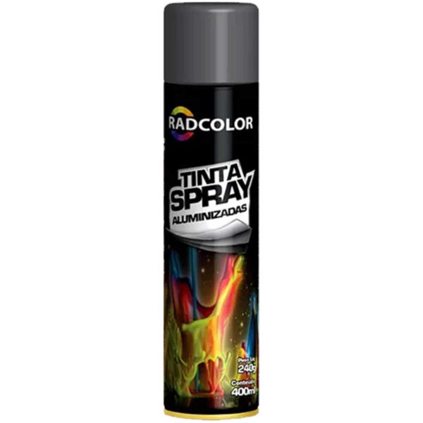 Tinta Spray Grafite Metalico Uso Geral Radcolor 400ml RC2106