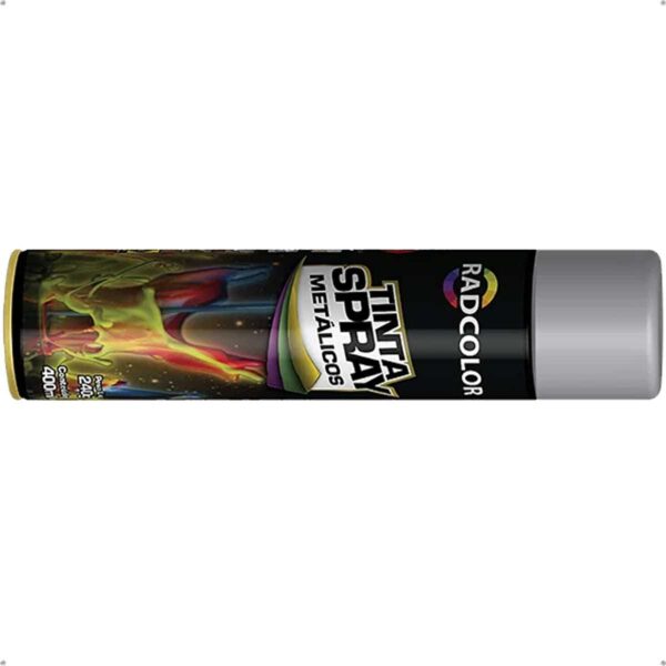 Tinta Spray Metalica Prata Uso Geral Radcolor 400ml RC2119 - Image 4