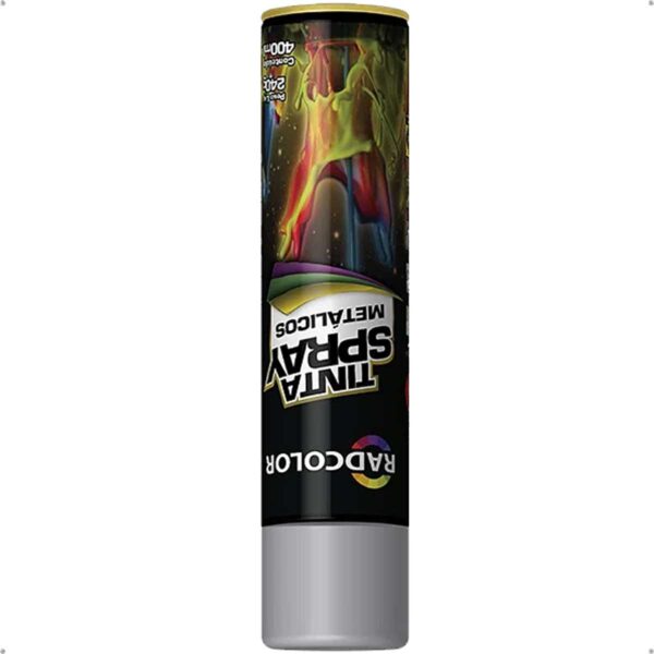 Tinta Spray Metalica Prata Uso Geral Radcolor 400ml RC2119 - Image 3