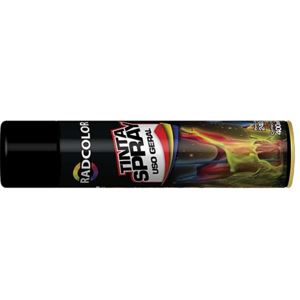 Tinta Spray Preto Fosco Uso Geral Radcolor 400ml RC2102 - Image 2