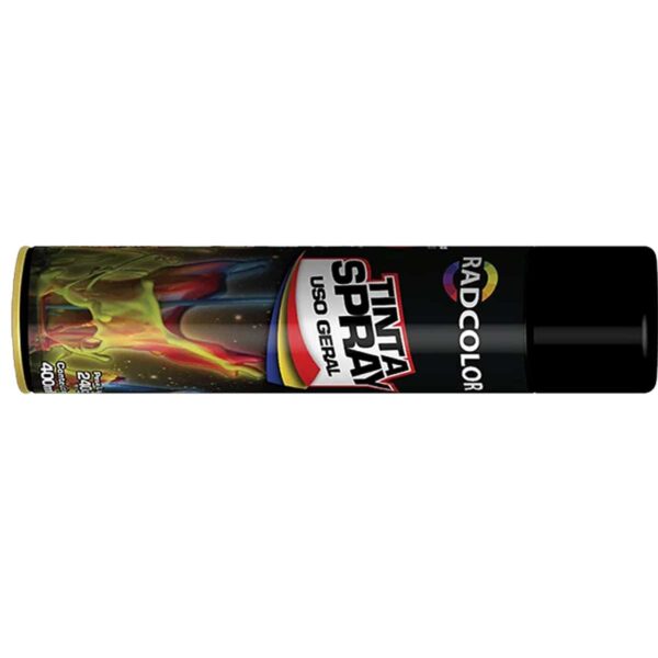 Tinta Spray Preto Fosco Uso Geral Radcolor 400ml RC2102 - Image 4