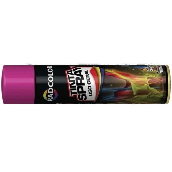 Tinta Spray Rosa Acrilica Uso Geral Radcolor 400ml RC2143 - Image 4