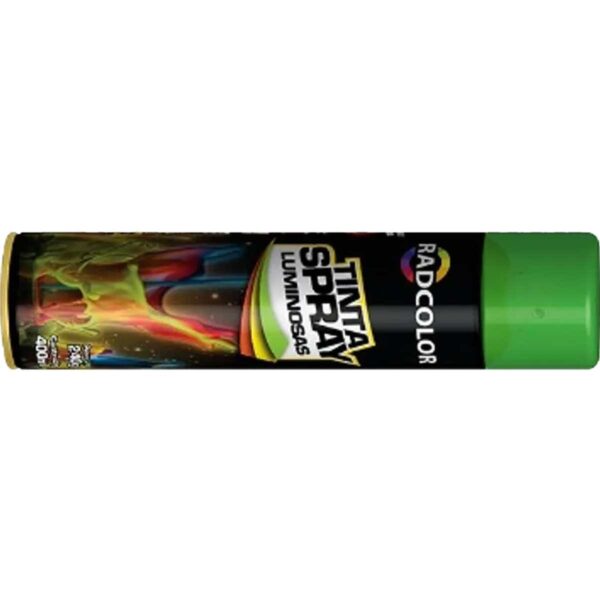 Tinta Spray Verde Luminoso Uso Geral Radnaq 400ml RC2204 - Image 2