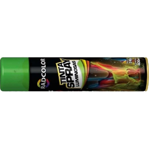 Tinta Spray Verde Luminoso Uso Geral Radnaq 400ml RC2204 - Image 4