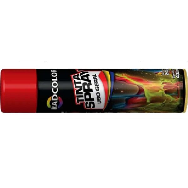 Tinta Spray Vermelho Uso Geral Radcolor 400ml RC2108 - Image 2