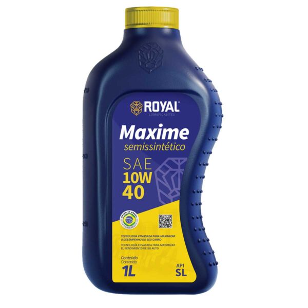Óleo de Motor Maxime Semisintético 10W40 SL Royal 1 Litro - Imagem 2