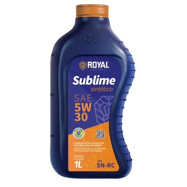 Óleo de Motor Sublime Sintético 5w30 SN Royal 1 Litro - Imagem 2