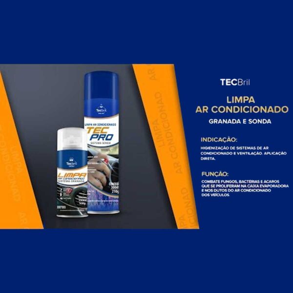 Limpador de Ar Condicionado Granada Lavanda Tecfil 250ml - Imagem 4
