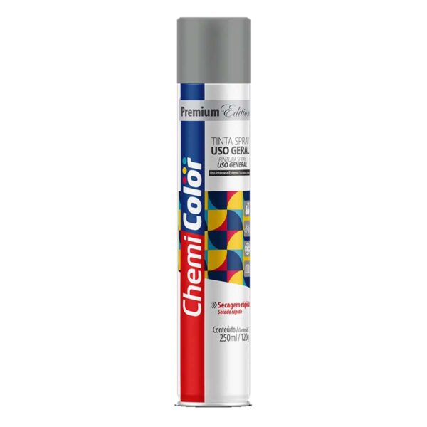 Tinta Spray Alumínio Roda Uso Geral Chemicolor 250ml