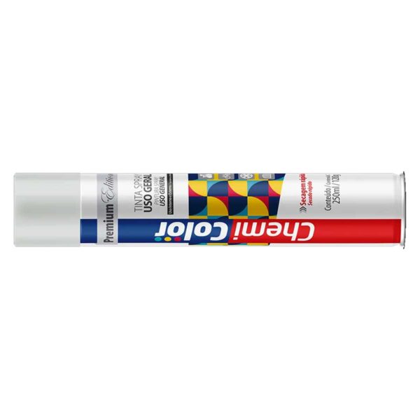 Tinta Spray Branco Brilhante Chemicolor 250ml - Image 2