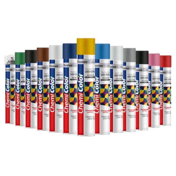 Tinta Spray Branco Brilhante Chemicolor 250ml - Image 5