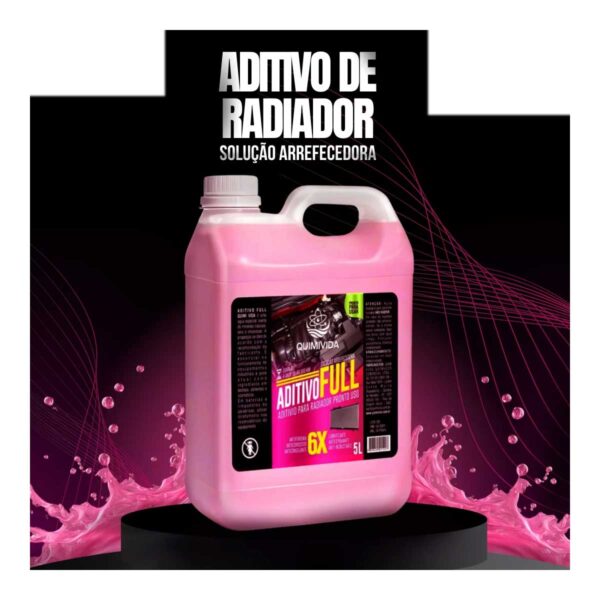 Aditivo para Radiador Pronto Uso Rosa 5 Litros Quimivida - Imagem 4