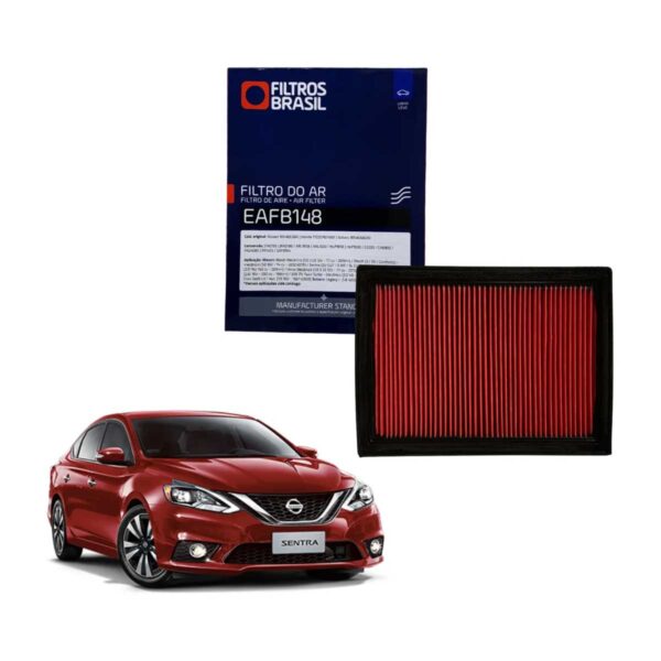 Filtro de Ar do Motor Nissan March/ Sentra/ Versa 2015 em Diante EAFB148 - Image 8