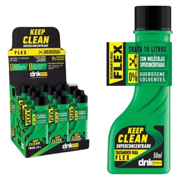 Aditivo Dnk Keep Clean Para Combustível Motores Flex 50ml - Imagem 4