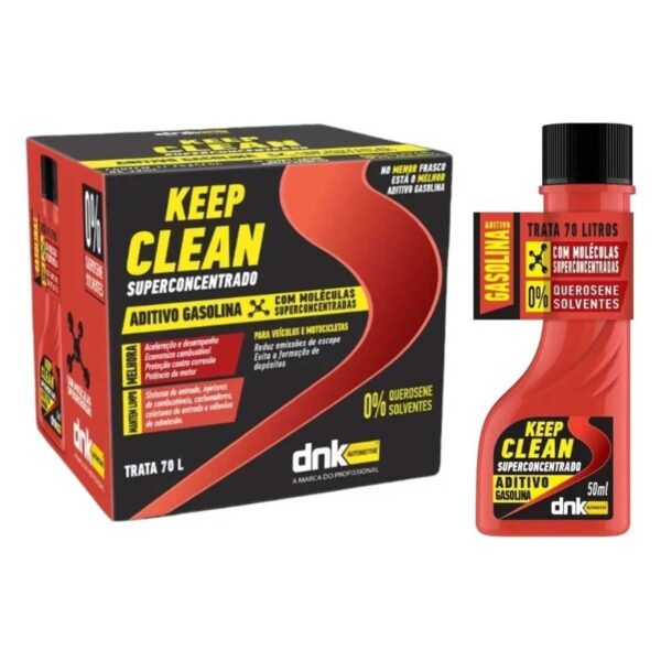 Aditivo Dnk Keep Clean Para Combustível Motores Gasolina 50ml - Imagem 5