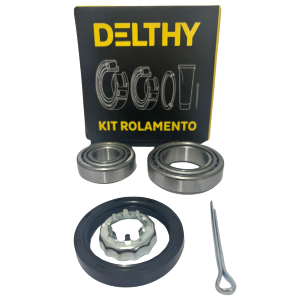 Kit de Rolamento De Roda Traseira Volkswagen Gol, Fox, Golf, Saveiro Delthy - Imagem 2