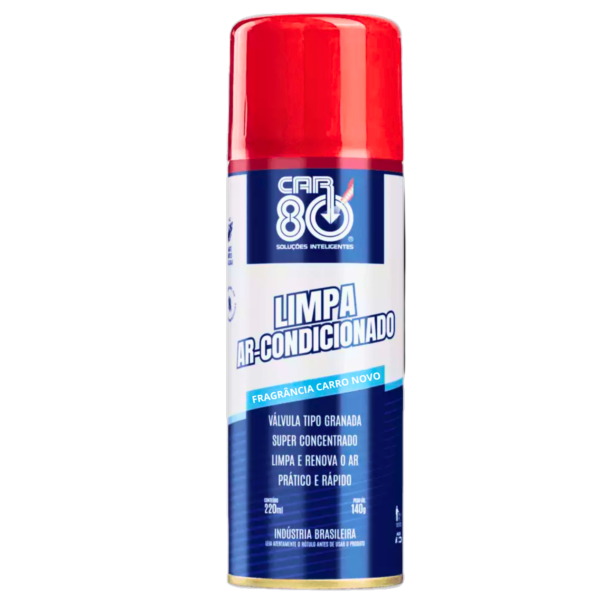 Limpa Ar-Condicionado Fragrância Carro Novo 220ml Car 80