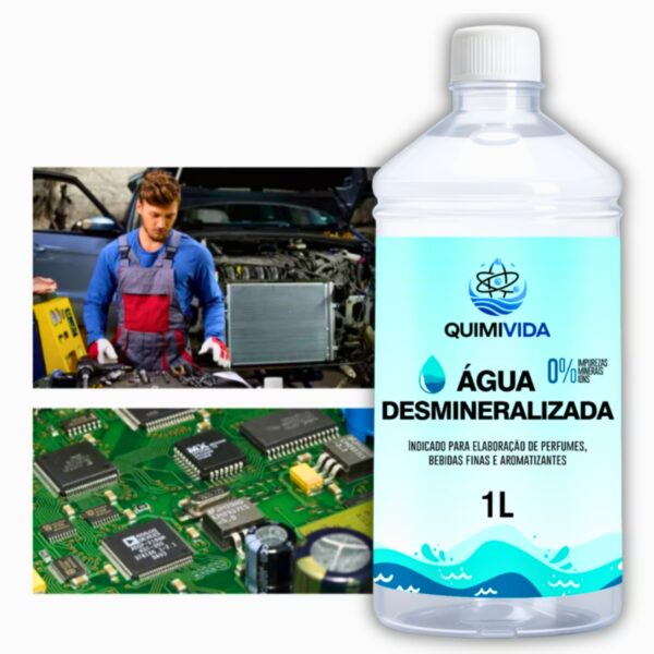 Água Desmineralizada para Baterias e Radiadores Aquapro 1 Litro - Imagem 3