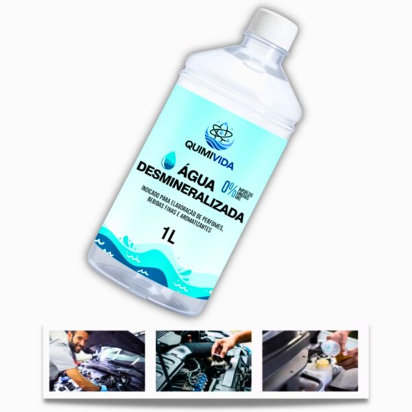 Água Desmineralizada para Baterias e Radiadores Aquapro 1 Litro - Imagem 2