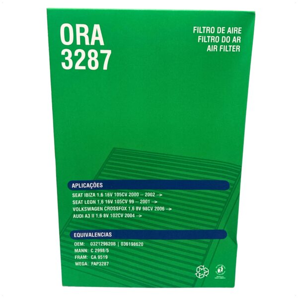 Filtro Ar Motor Fox Gol Polo Golf 1.0 AT 1.6 EFI 1997 á 2010 - Imagem 10
