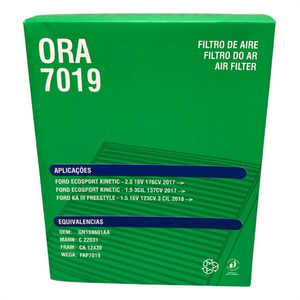 Filtro Ar Motor Ecosport Ká 1.5 2.0 3 Cilindros 2017 á 2021 - Imagem 10
