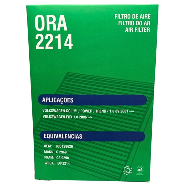 Filtro Ar Motor Fox Gol Voyage 1.0 AT VHT Flex 2002 á 2012 - Imagem 9