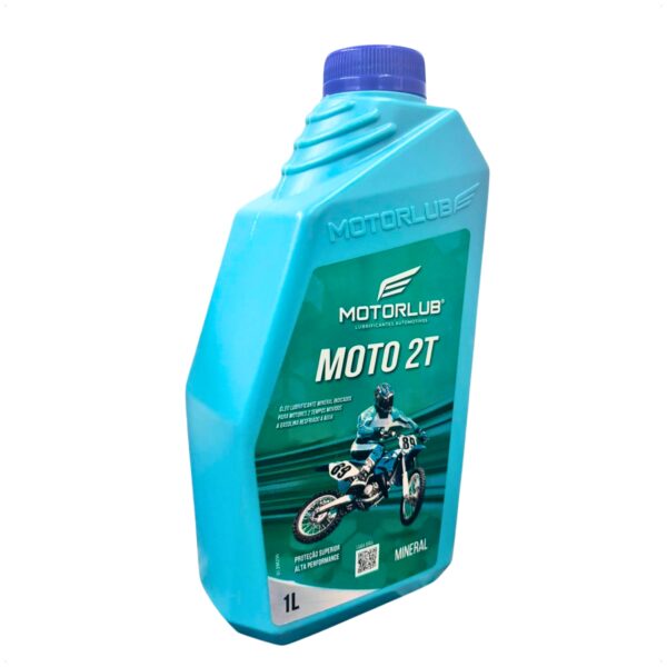 Lubrificante Motor Lub 2 Tempos 1 Litro - Óleo Moto Mineral - Imagem 2