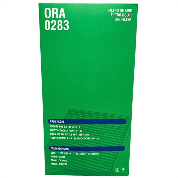 Filtro Ar Motor Corolla 1.6 1.8 Gasolina Flex 2002 á 2008 - Imagem 10