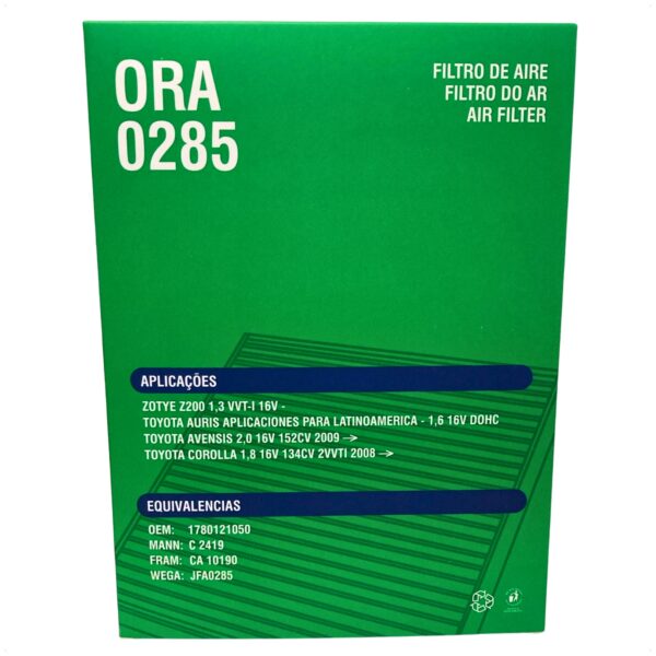 Filtro Ar Motor Toyota Corolla Rav4 1.8 2.0 Flex 2008 á 2019 - Imagem 10