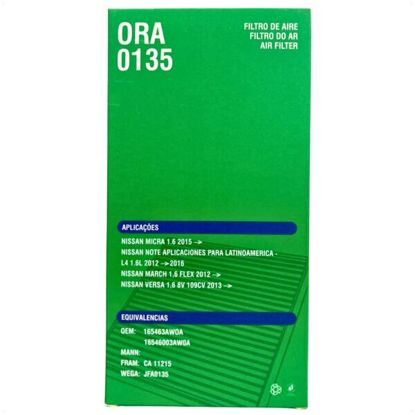 Filtro Ar March Versa 1.6 16V Flex S SR SV SL 2011 A 2019 - Imagem 9