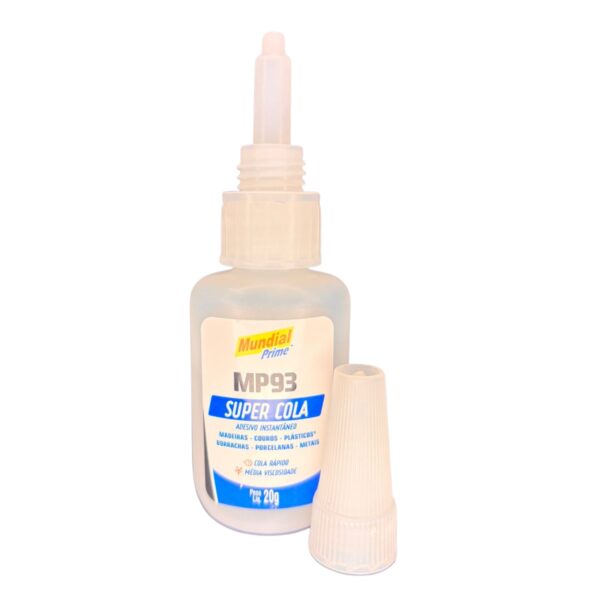 Cola Super Bonder Adesivo Instantâneo MP93 20g Mundial Prime - Imagem 2