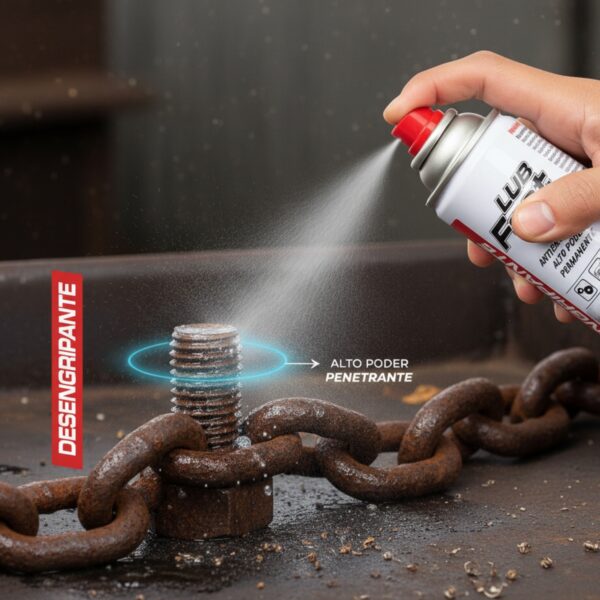 Desengripante Lub Fast 300ml Lubrificante Antiferrugem Multiuso Spray - Imagem 7