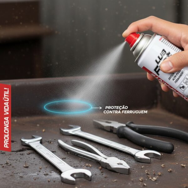Desengripante Lub Fast 300ml Lubrificante Antiferrugem Multiuso Spray - Imagem 10
