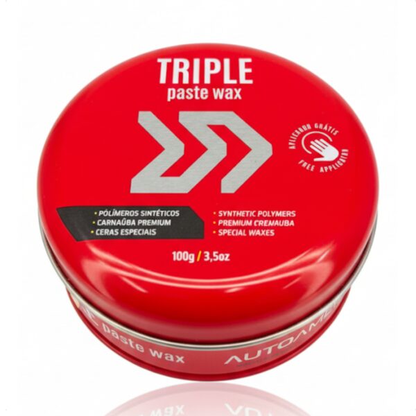 Cera Carnaúba Automerica Triple Wax 100g Brilho Intenso