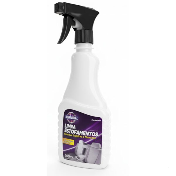 Limpa Estofados Tira Manchas De Carro Tecido a Seco Rodabrill 500ml - Imagem 3